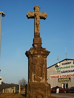 Wayside cross in Vidochov