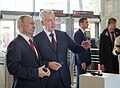 Vladimir Putin kaj Sergej Sobjanin ĉe inaŭguro de Centra ringo de Moskvo