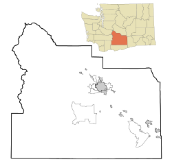 Fruitvale, Washington is located in Yakima County