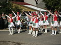 Majorette dancers in Zichyújfalu