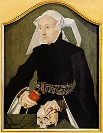 Portrait de femme avec crâne et livre, Musée Correr Venise