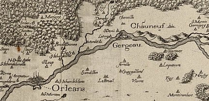 1634 : Fay sur une carte du Duché d'Orléans.