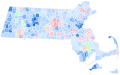 1992 United States presidential election in Masssachusetts by Municipality