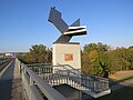 Skulptur an der Donaubrücke