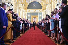 Vladimir Putin and guests 2018 inauguration of Vladimir Putin 32.jpg