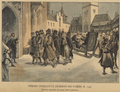 Arrival of the Czech delegation in Paris, for an 1893 Pictoral History of the Czech Nation