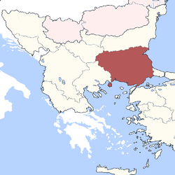 Location of Eyalet of Adrianople