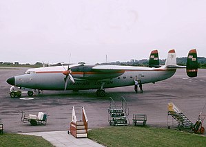 Airspeed AS.57 Ambassador (G-ALFR, Dan-Air), letiště Bristol, 1965