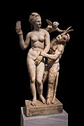 Afrodita i Pan, Paros, 100. pr. Kr.