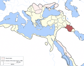 Location of Baghdad Eyalet