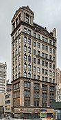 The Baudouine Building (1896) at Broadway and West 28th Street has a Greco-Roman temple at the top