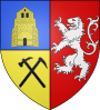 Blason ville fr Sourcieux-les-Mines (Rhône). 
 svg