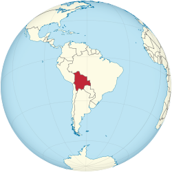 Местоположение на Боливия