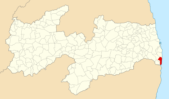 Localização de Pitimbu na Paraíba