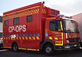 Véhicule poste de commandement opérationnel (CP-OPS) des pompiers de la caserne de Zaventem.