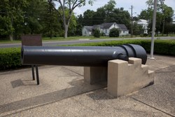 Civil War Brooke Cannon in front of City Hall, Jackson, Alabama LCCN2010640240.tif