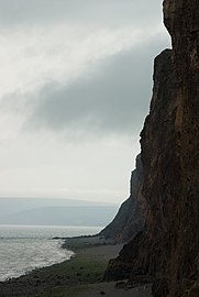 Cliffs of Cape Chignecto, Cape Chignecto Provincial Park, by Advocate Harbour along the Bay of Fundy in Nova Scotia