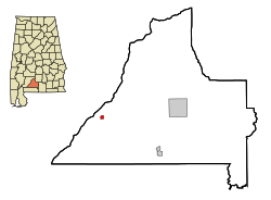 Location of Repton, Alabama