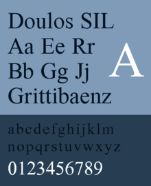 Description de l'image Doulos_SIL_specimen.png.