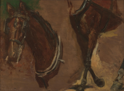 G-201 (verso). Study of a Horse (1879), ex collection: Hirshhorn Museum and Sculpture Garden.