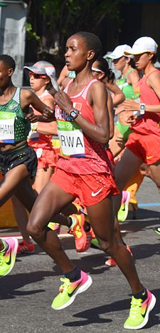 Eunice Kirwa Rion olympialaisissa 2016.