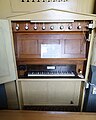 Spieltisch der Johann Georg Förster-Orgel der ev. Kirche zu Albach