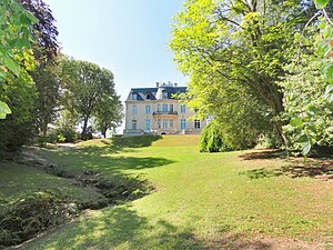 Jardins de la Maison Gallice, nouveau siège des champagnes de Venoge à Épernay.