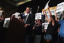 Johnson speaking at an October 2016 rally in Phoenix, Arizona Gary Johnson by Gage Skidmore 8.jpg