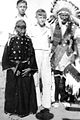 Gordon W. Smith with Indian elders at Pine Ridge Reservation, ca. 1935