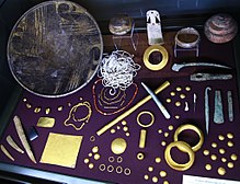 Artefacts from the Varna necropolis, Bulgaria Grave offerings.jpg