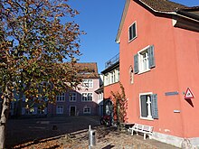 Gustav Kalenbach-Platz in Rheinfelden (AG). Gustav Kalenbach-Schröter (1821–1901).