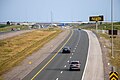 Highway 418 looking south towards Highway 401 interchange at Bloor Street overpass