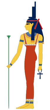 Some organisations and people are, or were, named Isis after the Egyptian goddess Isis.svg