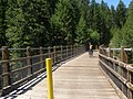 Heute sind weite Teile der KVR zu einem Rad- und Wanderweg ausgebaut (hier: Brücke über den Kettle River)