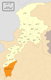 Map of Dera Ismail Khan