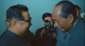 1970年，金日成出访中国，与中国共产党主席毛泽东交谈