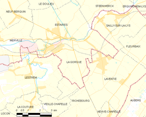 Poziția localității La Gorgue