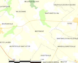 Mapa obce Bertrimont