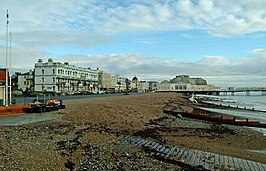 De Marine Parade en het strand van Worthing