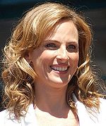 Marlee Matlin receiving a Motion Pictures Star at the Hollywood Walk of Fame in 2009.