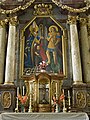 Oltářní obraz svatého Jiří a svatého Martina v kostele svatého Jiří a svatého Martina v Martínkovicích