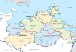 Западная Померания на карте