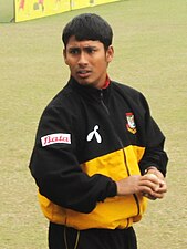 Former Bangladesh skipper Mohammad Ashraful in Sher-e-Bangla Cricket Stadium, Dhaka in January 2009