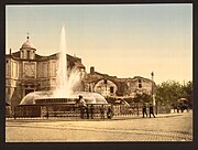 La fontaine entre 1890 et 1900.