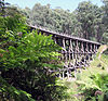 Bridge 7 on the former Noojee railway line, near Noojee, Victoria.