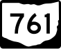 State Route 761 marker