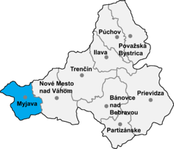 Location of Mijavas apriņķis