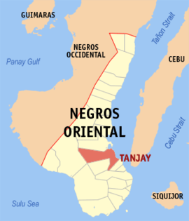 Tanjay na Negros Oriental Coordenadas : 9°31'N, 123°9'E