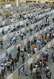 Poster session at the 111th American Society for Microbiology General Meeting, New Orleans, LA. Printed poster session.jpg