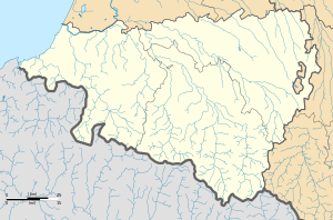 桑代茨在大西洋比利牛斯省的位置
